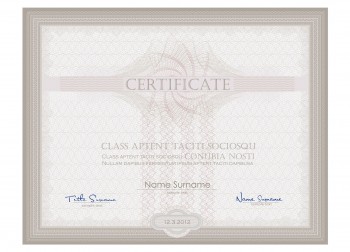 Day’s Certificate